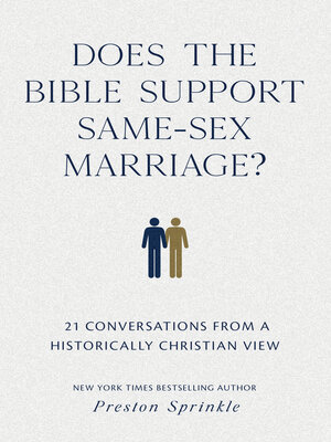 cover image of Does the Bible Support Same-Sex Marriage?